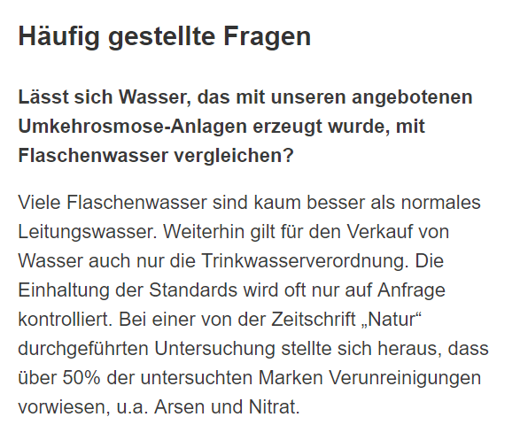Flaschenwasser-Alternative in  Elchingen